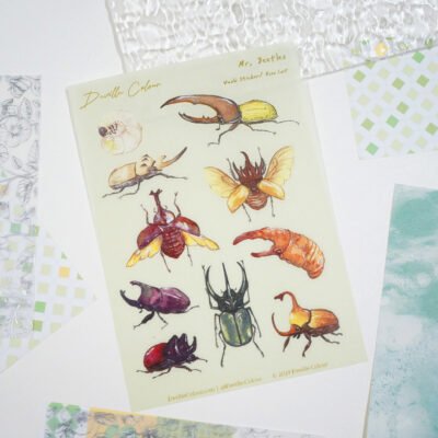 【Mr Beetles】Washi Sticker Sheet