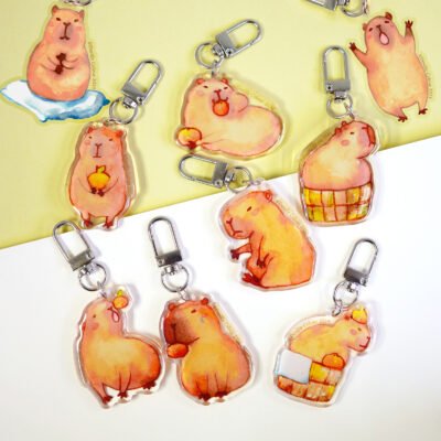 【Capybara Fruit】Acrylic Keychain Set of Nine