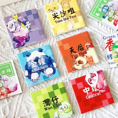 【Rainbow Panda HK Transport】Watercolour Ceramic Magnet