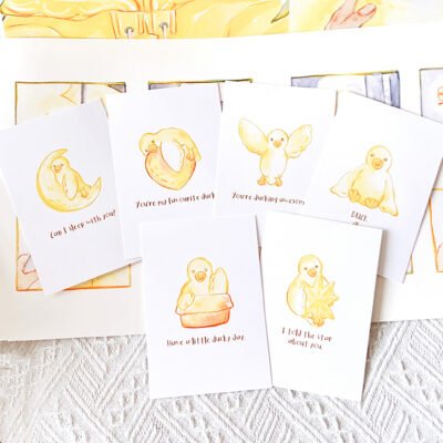 【Mr. Kaczka】Watercolour Art Print Postcard Set of Six