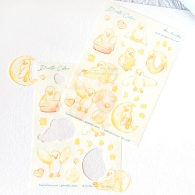 【Mr. Kaczka】Washi Sticker/ PET Waterproof Sticker Sheet