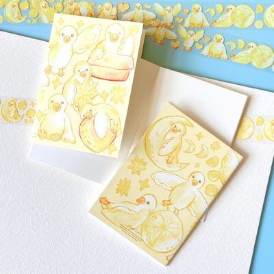 【Mr. Kaczka】Watercolour Blank Traveller's Stamp Notebook