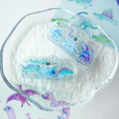 【Dinoooo Roarrrr】Acrylic Resin Clip Set of Two