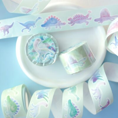 【Dinoooo】Watercolour Sand Glitter Washi Decorative Masking Tape