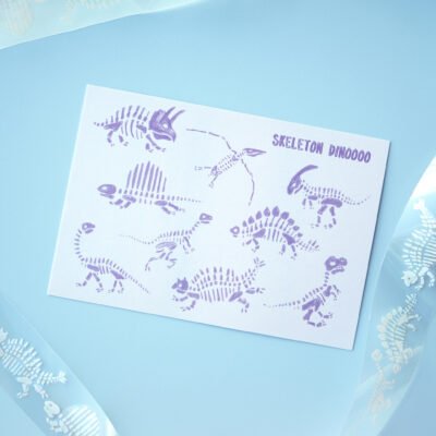 【Skeleton Dinoooo】Art Print Postcard