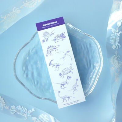 【Skeleton Dinoooo】PVC Vinyl Waterproof Mini Sticker Sheet